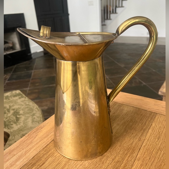 Other - vintage brass pitcher with lid